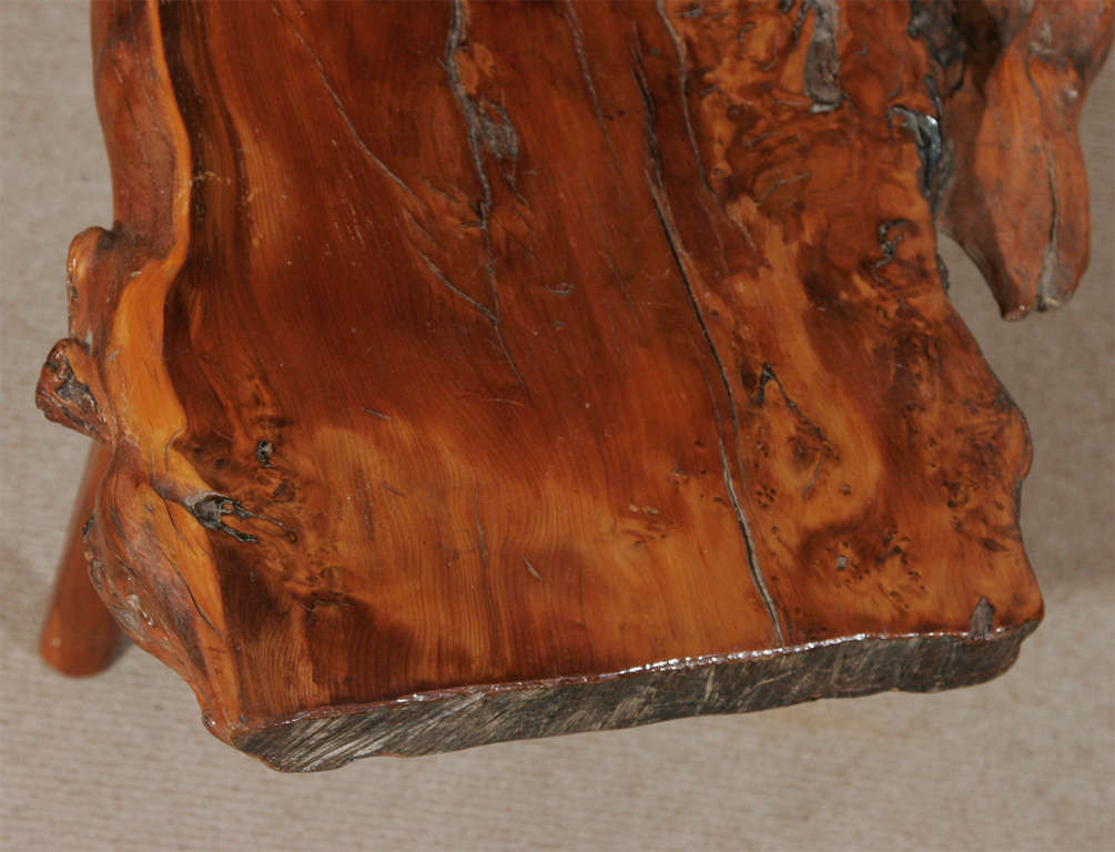 A rustic Yew wood Coffee Table by Reynolds of Ludlow. 2